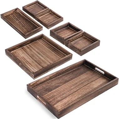 WoodenTrays Rustic Nesting bil-Manki